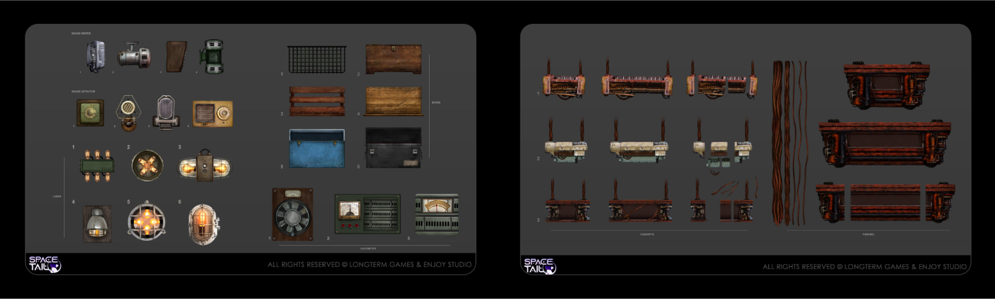 Space Tail - Asset Concepts
